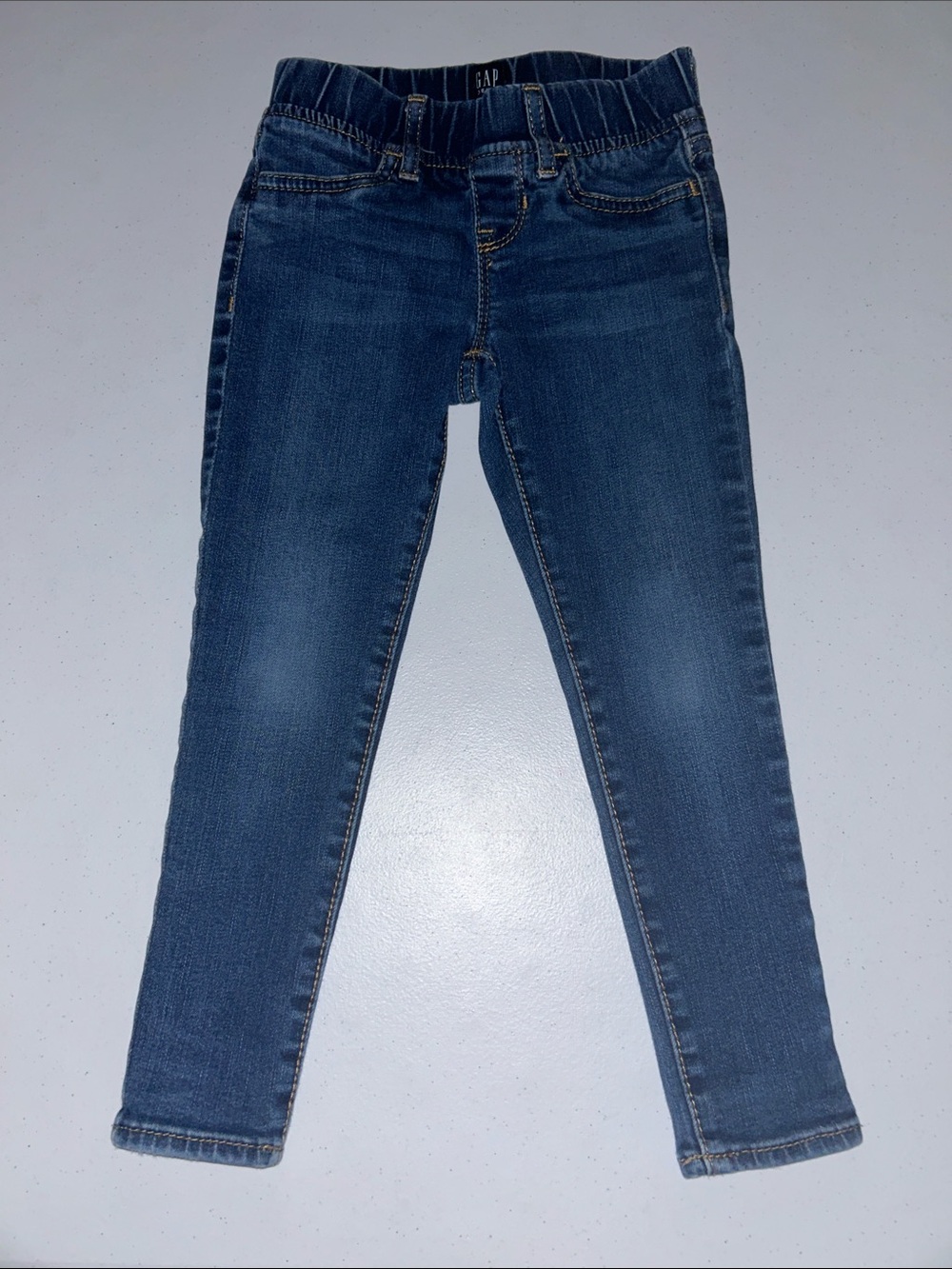 Gap Girl’s Dark Wash Blue Jean Denim Jeggings Size 5 Regular Strectch